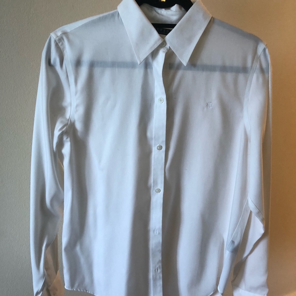 White Ralph Lauren button down